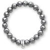 Thomas Sabo Bracciale con Charm in Ematite Ricostruita