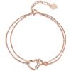 PHNIBIRD Cavigliera Donna in Argento Sterling 925 con Zirconia Cubica di Pietra Portafortuna Cuore Braccialetto Oro rosa Cavigliera Adatti per cene e appuntamenti 22+5CM