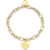 S'Agapõ Bracciale Donna in Acciaio e Cristalli con Simbolo Cuore | Collezione Be My Family - SBY016