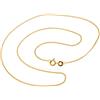 Silberketten-Store Fa.Thomas Maier, Catena groumette in oro 333 con 1 mm di larghezza, lunghezza a scelta da 38 a 60 cm e 333 oro, cod. 1237