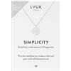 LUUK LIFESTYLE Collanina in argento sterling 925 con ciondolo a forma astratta SIMPLICITY, gioielli donna, elegante, regalo di compleanno, argento