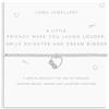 Joma Jewellery A Little Friends Make You Laugh Louder, Smile Brighter And Dream Bigger Bracciale Elasticizzato 17,5 Cm Osfa Argentato
