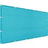 XUEQXUE Vela Ombreggiante Rettangolare Tenda 140 x 300 cm, Antivento, Traspirante,98% Anti UV, Tenda Parasole Vela Baldacchino, Tendone Tende Telo Ombra, per Giardino, Pergola, Blu Cielo