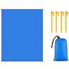 FANSU Coperta Picnic Impermeabile, 200x200Anti Sabbia Telo Mare Grande, Portatile Telo Picnic Telo Mare Grande per Spiaggia,Campeggio,l'Escursionismo,Viaggi (200x200cm,Blu)