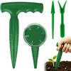 Milifox 4pcs Piantatore di Bulbi - Giardino Dibber per la Semina di Bulbi e Fiori - Ideale Piantatore Giardinaggio Strumento di Ortaggi - Trapiantatore Semplice