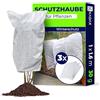 KADAX Telo protettivo per piante, 100 x 160 cm, set da 3 pezzi, protezione per piante in inverno, protezione invernale in tessuto non tessuto, 30 g/m², protezione invernale per piante in vaso