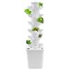 XUEMANSHOP Hydroponic Growing System, 6 piani, 30 fori, torre idroponica con serbatoio dell'acqua da 10 l, indicatore del livello dell'acqua, per pomodori, fragole, lattuga, peperoncino, menta