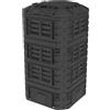 EKOGRID Compostiera da Giardino - 1260 L - Irrigazione a Goccia e Aerazione - Nero