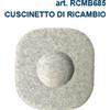 Pavis Cuscinetto di ricambio fascia per ernia ombelicale e addominale, Griglio Melange