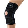 Pavis Ginocchiera elastica con foro e aste policentriche, Blu navy