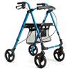 Vermeiren Rollator leggero e pieghevole a 4 ruote in alluminio MOD. ECO-PLUS, c86 carbon grey