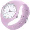 Forrader Orologio sportivo da donna con cinturino in silicone e quadrante grande, impermeabile, alla moda, casual, semplice, al quarzo, analogico, per donne e ragazze, Viola