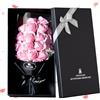 Aloskart Bouquet Fiori Conservati, Fiori Stabilizzati, Grande Rosa Eterna Regalo per Donna, Regalo Compleanno Fidanzata Moglie Mamma, Rosa Stabilizzata, San Valentino per Lei Natale(Rosa)