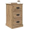 vidaXL Armadio da Notte Rovere artigianale 39 x 39 x 67,5 cm, Comodino spazioso, tavolino rustico, mobile in legno, armadietto compatto per la camera, decorazione casa