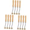 NUOBESTY 3 Set Ruota per Aggraffatura in Pelle Pennarelli A Gesso in Tessuto per Cucire Ruota Tracciante Rotella Taglia Tessuto Pennarelli A Gesso per Cucire Maniglia Metallo 4 Pezzi * 3