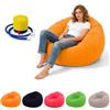 Jinfanshurich Pouf gonfiabile, divano gonfiabile con pompa a piedi, poltrona gonfiabile per interni ed esterni, per soggiorno, camera da letto e campeggio (arancione)
