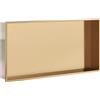 Generico Nicchia per Doccia Oro Spazzolato 62x32x9cm in Acciaio Inox