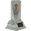 Generico Graveyard Memorial Vase - Cemetery Grave Flower Vase, Solare A Light Pot | Statua Del Cimitero Dipinto A Mano Decorativo, Contenitore Di Fiori Tomba Per Esterni Per Prato, Cortile, Display Tributo