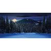 MYVILLAGE Sfondo Poster Montagne di Notte 150X75CM MYP18 PRESEPE