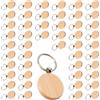 SODIAL 50 Pezzi nel Bianca Chiave di Legno Tag Chiave Incisione Spazi Vuoti Incomp8636