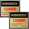 KINGDATA industriale Scheda compact flash 128MB 2Pezzi FAT16 CF Tipo I per vecchie fotocamere digitali retrò