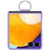 RankOne Custodia per Samsung Galaxy Z Flip 7 / Z Flip7 2025 17,4 cm con Anello in Policarbonato Anti-Caduta - Viola Chiaro.