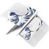 HLAAJJX Custodia Rigida per MacBook Air 13 Pollici 2021 2020 2019 2018 (M1 A2337 A2179 A1932),Case Copertina Protettiva Plastica & Copritastiera Cover per Mac Air 13.3,Onde del Mare