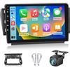 LORPHEIR 2+64G Autoradio Android per Peugeot 208/2008 2012-2018, Stereo con Schermo 10 pollici, Wireless Carplay e Android Auto, Audio DSP + Telecamera posteriore AHD, Supporto OEM