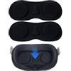Zerquell 2 Pezzi Copertura Protettiva per Obiettivo VR, compatibile con Meta Quest 3S, Quest 3/2/1, 3S Xbox Edition, Vision Pro, Valve Index, Rift S e Pico 4, Antipolvere e Antigraffio