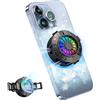 Jremreo Ventola di raffreddamento magnetica e clip-on 2 in 1 per cellulare, alimentata a semiconduttore, per iPhone/Android/iPad/Tablet, ideale per giochi, videochiamate, trasmissioni live e Vlog
