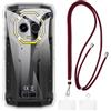 Shantime Custodia TPU con Tracolla/Collana a Spalla Compatibile con Ulefone Armor Mini 20T Pro, Cover Protettiva Antiurto con Laccio Regolabile