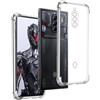 REY Cover in Gel TPU Anti-Shock per ZTE Nubia Red Magic 8 PRO - ZTE Nubia Red Magic 8 PRO+, Morbido Silicone Custodie Protettivo Case, Anti-Scratch, Protettiva Sottile Back Cover