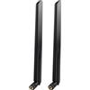 Futheda 2 Pezzi Antenna 4G LTE SMA Maschio 10dBi Omnidirezionale per Tim Vodafone Iliad WindTre ZTE LTE 4G LTE Router Modem Gateway Cellulare Telecamera Telefono di Casa