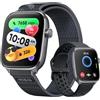Mibro Fit Smartwatch Donna Uomo, 27,9g ultraleggero, Assistente Vocale, 1.75 AMOLED Orologio Intelligente Fitness con Chiamate Bluetooth, 150 Modalità Sportive, Calcolatori per Android iOS, Nero