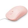 Bewinner Mouse USB Cablato di Base, Mouse da Gioco per Computer Portatile con Cavo Ottico a 3 Pulsanti da 1200 DPI, Design Ergonomico Mouse a Colori Chiari per Bambini Ragazze Lady (Rosa)