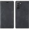 OKZone Cover per Samsung Galaxy S22 Plus, Cover a Libro Samsung S22 Plus, Custodia in Pelle Samsung S22 Plus Magnetica [Portafoglio] Custodia Silicone TPU Antiurto,Funzione Supporto Slot Schede (Nero)