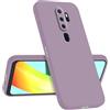 Longstong Custodia Compatibile con OPPO A9 2020 / OPPO A5 2020 (6.5), Sottile Antishock Personalizzata Design Minimalista - Erba Viola