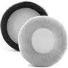 Miruchertter Cuscinetti auricolari di ricambio universali in velluto, 100 mm, adatti a molte cuffie grandi, rotondi, in memory foam, compatibili con Beyerdynamic, Sennheiser, AKG, ATH, Sony e altri, colore grigio