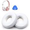 Corpower Cuscinetti Auricolari di Ricambio per Beats Solo 2 e Solo 3 Wired or Wireless, Copri Cuffie Spugna con Morbida Pelle Proteina, Memory Foam - 1 Paio Bianco