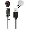 toergy Cavo di ricarica per Ticwatch Pro 5 Enduro Smartwatch, cavo di ricarica USB, fissaggio magnetico, ricarica rapida, leggero, durevole, custodia portatile in silicone da viaggio