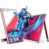 Veout Monitor portatile da 16 pollici, 2560 x 1600 (2,5 K) 144 Hz, monitor da gioco con USB-C e mini HDMI per PC/Latop/PS5/telefono, mini monitor con supporto, estensore dello schermo del computer