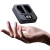 llano Caricabatterie Rapido 20W LP-E6P - Doppio Alloggiamento per Canon EOS R5, R5 C, R6 Mark II, 5D 6D 7D Mark II III IV, 5DS, 60D, 70D, 80D, 90D Fotocamere, Ingressi USB-C & Micro-USB