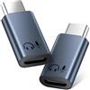 Lizoak 2 adattatori da Lightning a USB-C audio, adattatore audio per iPhone 17/16/15, iPad, Galaxy e dispositivi USB-C, qualità audio Hi-Fi, controllo in linea, Plug and Play, grigio