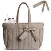 MOSISO Borsa Tracolla Fiocco Donna,15.6 pollici Borsa Tracolla Grande,Borsa Mano,Borse Shoulder per Scuola Lavoro Viaggi Palestra,Borse Shoulder Leggera con Scomparti Laptop,Fiocco&Tracolle, Marrone