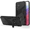 ESTH® Custodia per Samsung Galaxy A54 5G con Supporto [Compatibile con Supporto Magnetico per Auto] Cover Paraurti PC + TPU, Nero