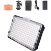 TWISAXC Luce LED regolabile per fotocamera per fotografia di matrimonio all'aperto, con funzioni di regolazione multicolore, fotocamera portatile per