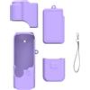 Shurhome Custodia protettiva in silicone per fotocamera Pocket 4 Action Camera, custodia protettiva per fotocamera paraurti, copertura morbida in silicone