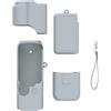 Shurhome Custodia protettiva in silicone per fotocamera Pocket 4 Action Camera, custodia protettiva per fotocamera paraurti, copertura morbida in silicone