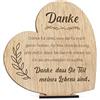 CONTRAXT Danke dir Karte holzgrußkarte. geschenk karte thanksgiving geschenke valentinstag freund geliebte freundin wichtig ist dass es dich gibt (Danke)