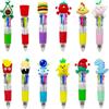 Yeefunjoy 12 Pezzi Enne a Sfera Quattro in uno, Retrattile Mini 4-in-1 Pen